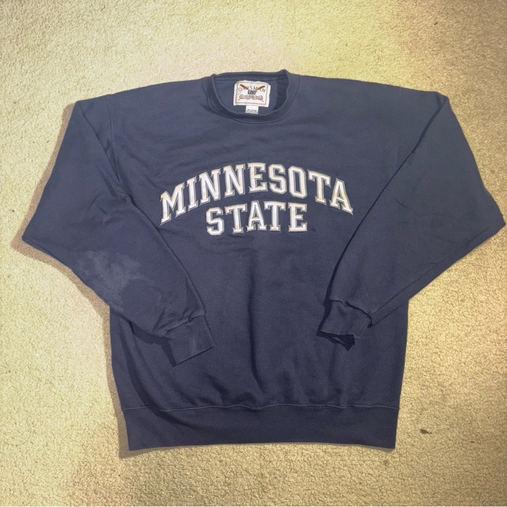 Minnesota State Mankato Mavericks 90’s Vintage Crew Neck Sweatshirt Large USA